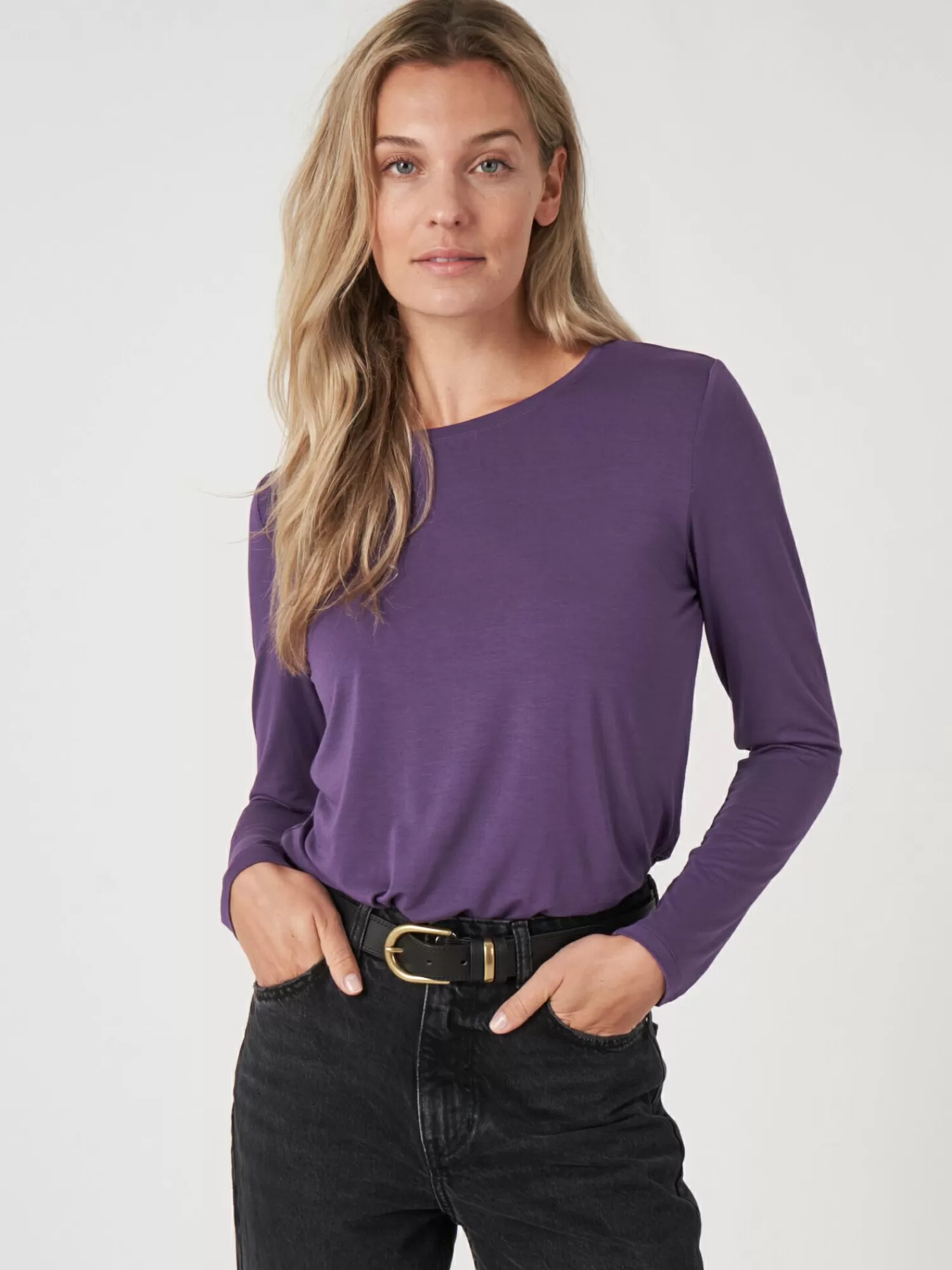 Discount Basic Damestop Met Lange Mouwen Dames Tops