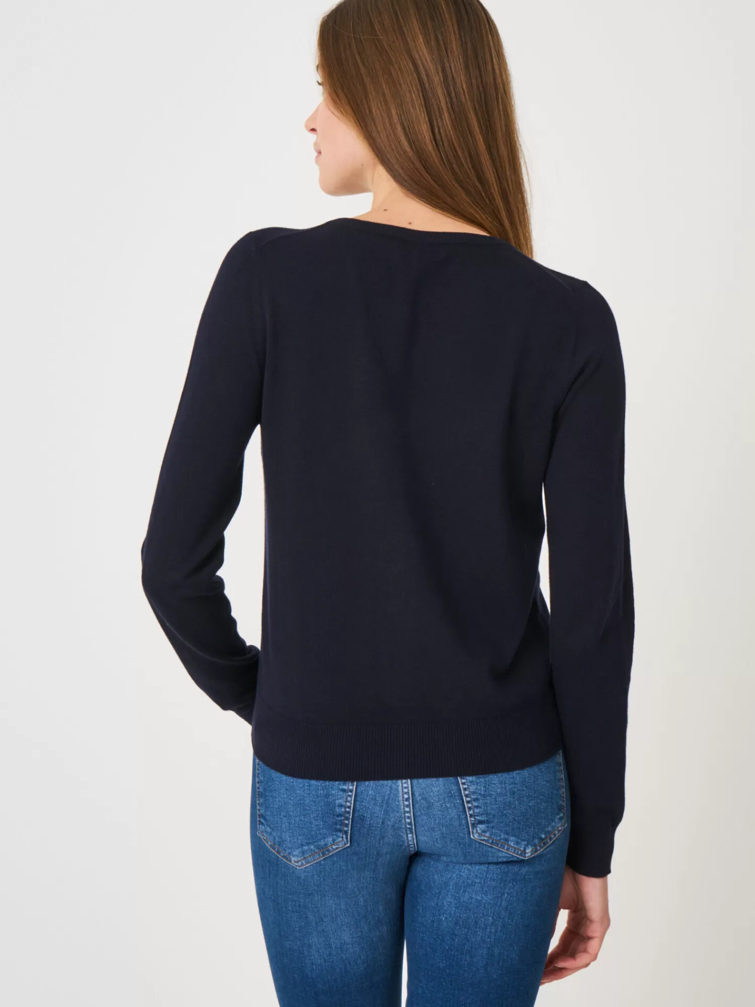 Cheap Basic Fijn Gebreid Cardigan In Katoenmix Dames Vesten