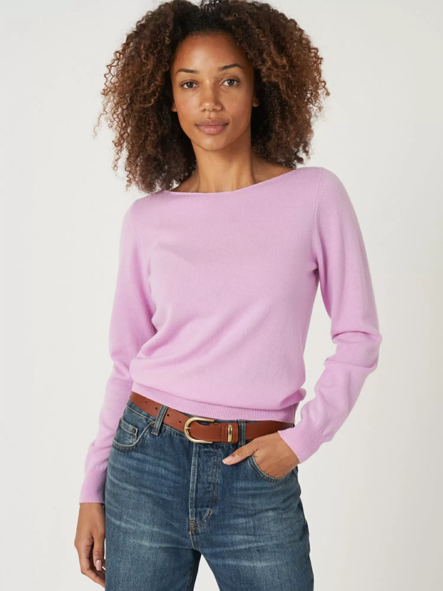 Shop Basic Organisch Cashmere Boothals Trui Dames Truien