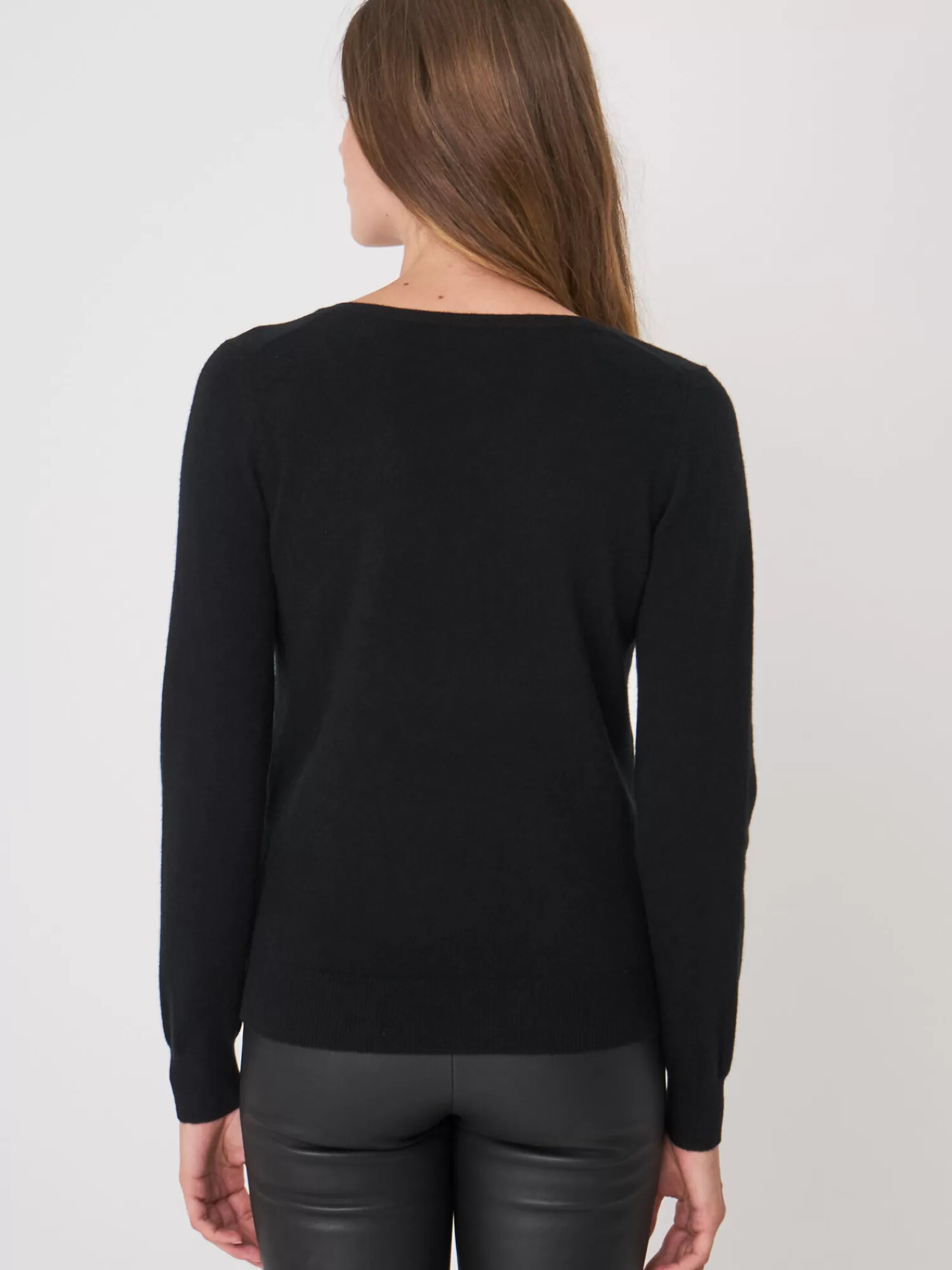 Shop Basic Organisch Cashmere V-Hals Trui Dames Truien