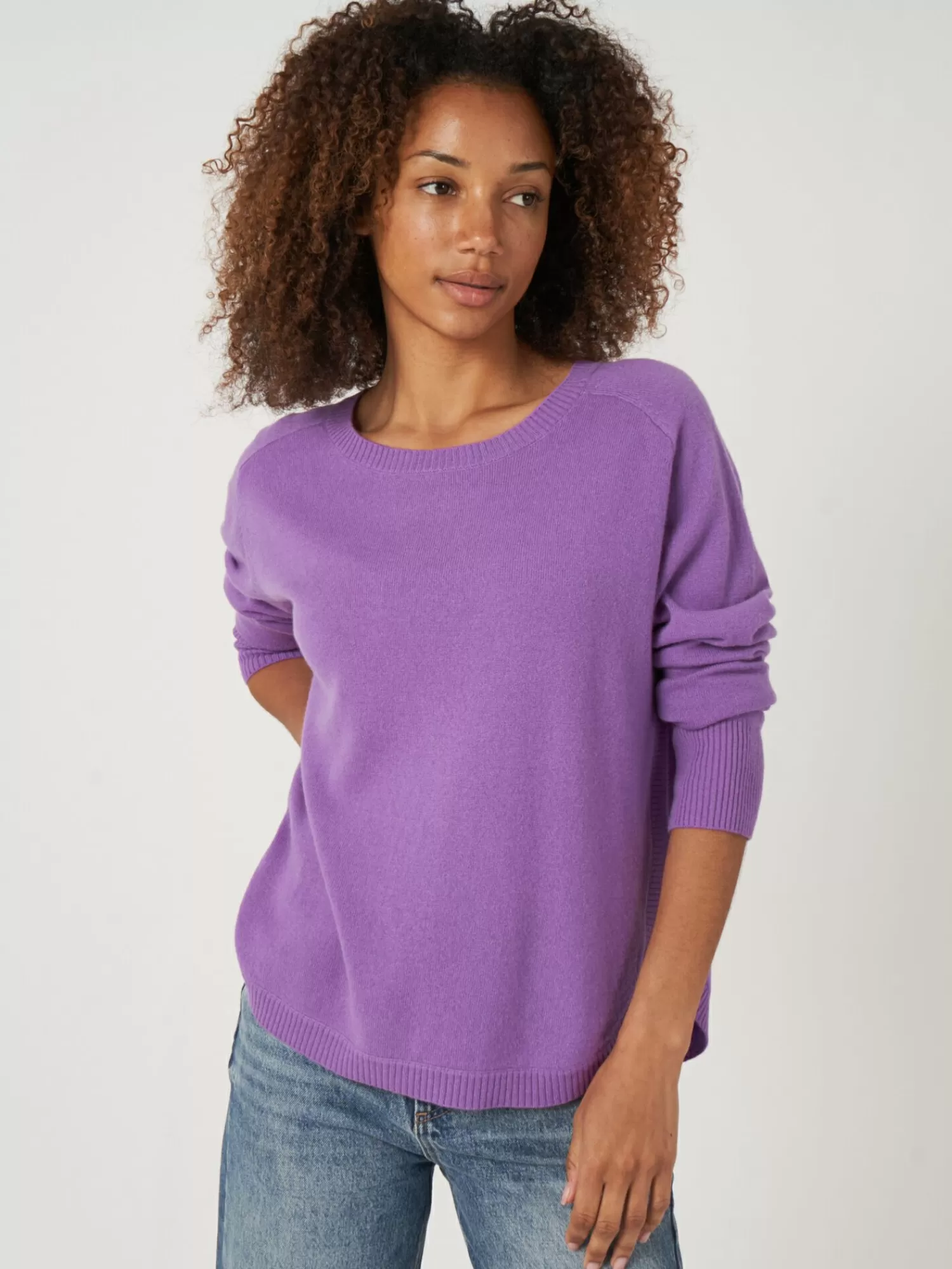 Sale Cashmere Boothalstrui Met Ronde Zoom Dames Truien