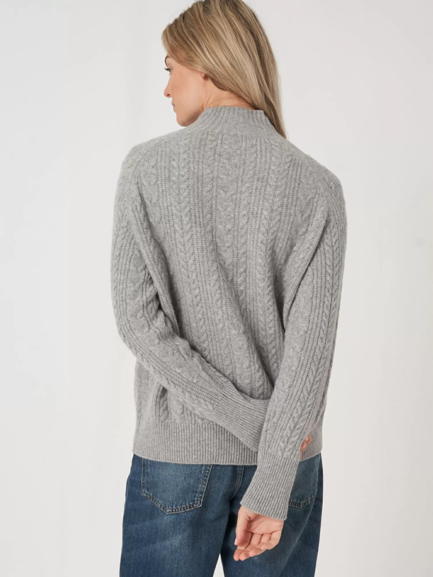 Best Cashmere Kabeltrui Met Raglanmouwen Dames Truien