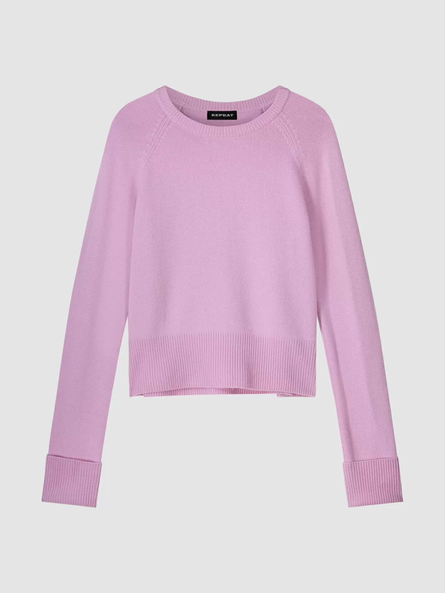 Online Cashmere Raglantrui Met Opgerolde Mouwen Dames Truien