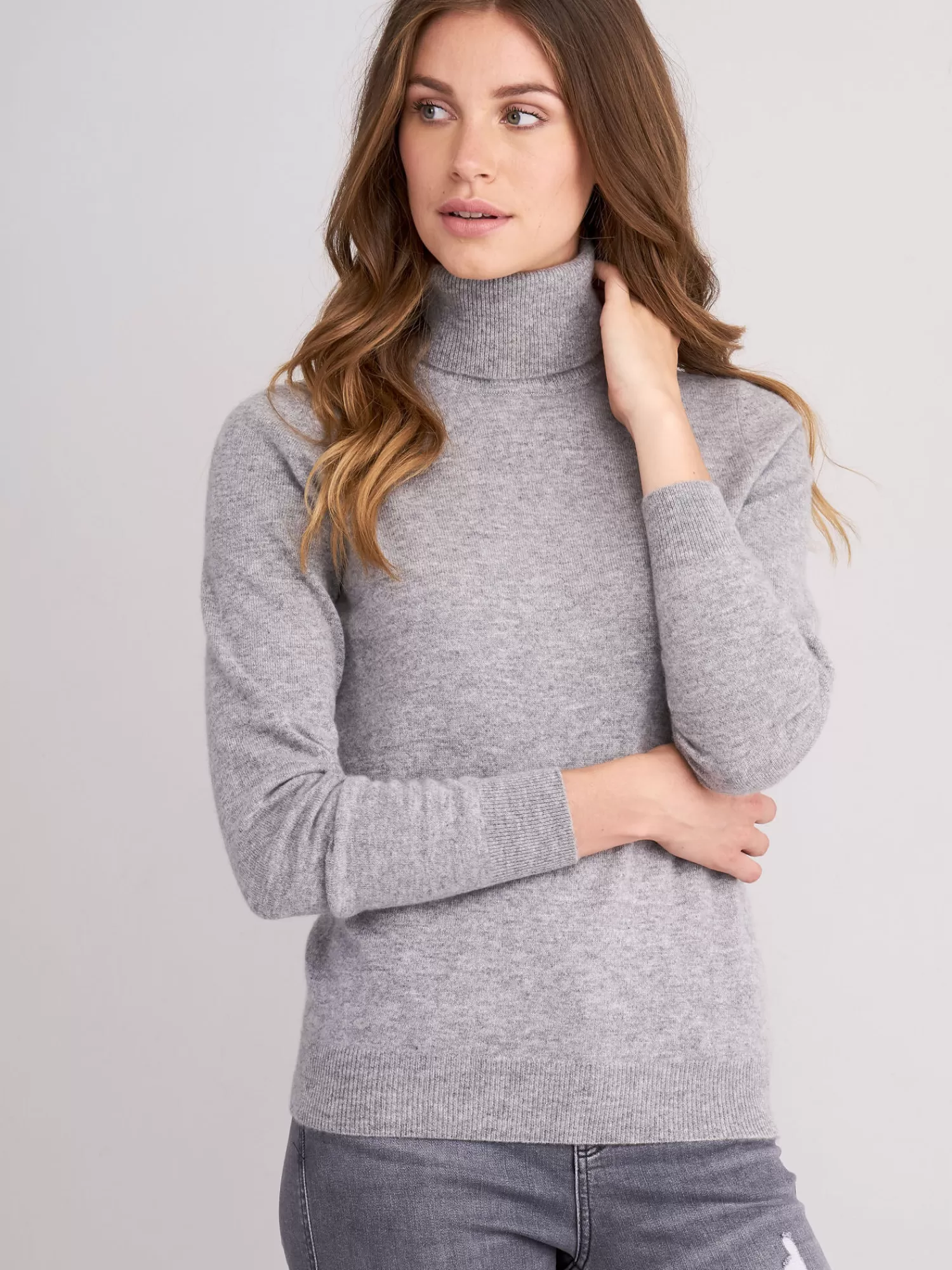 Hot Cashmere Trui Met Rolkraag Dames Truien