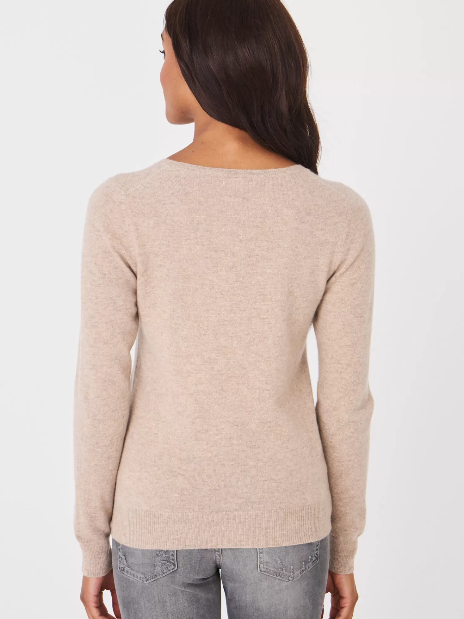 Clearance Cashmere Trui Met V-Hals Van Organisch Cashmere Dames Organic Cashmere