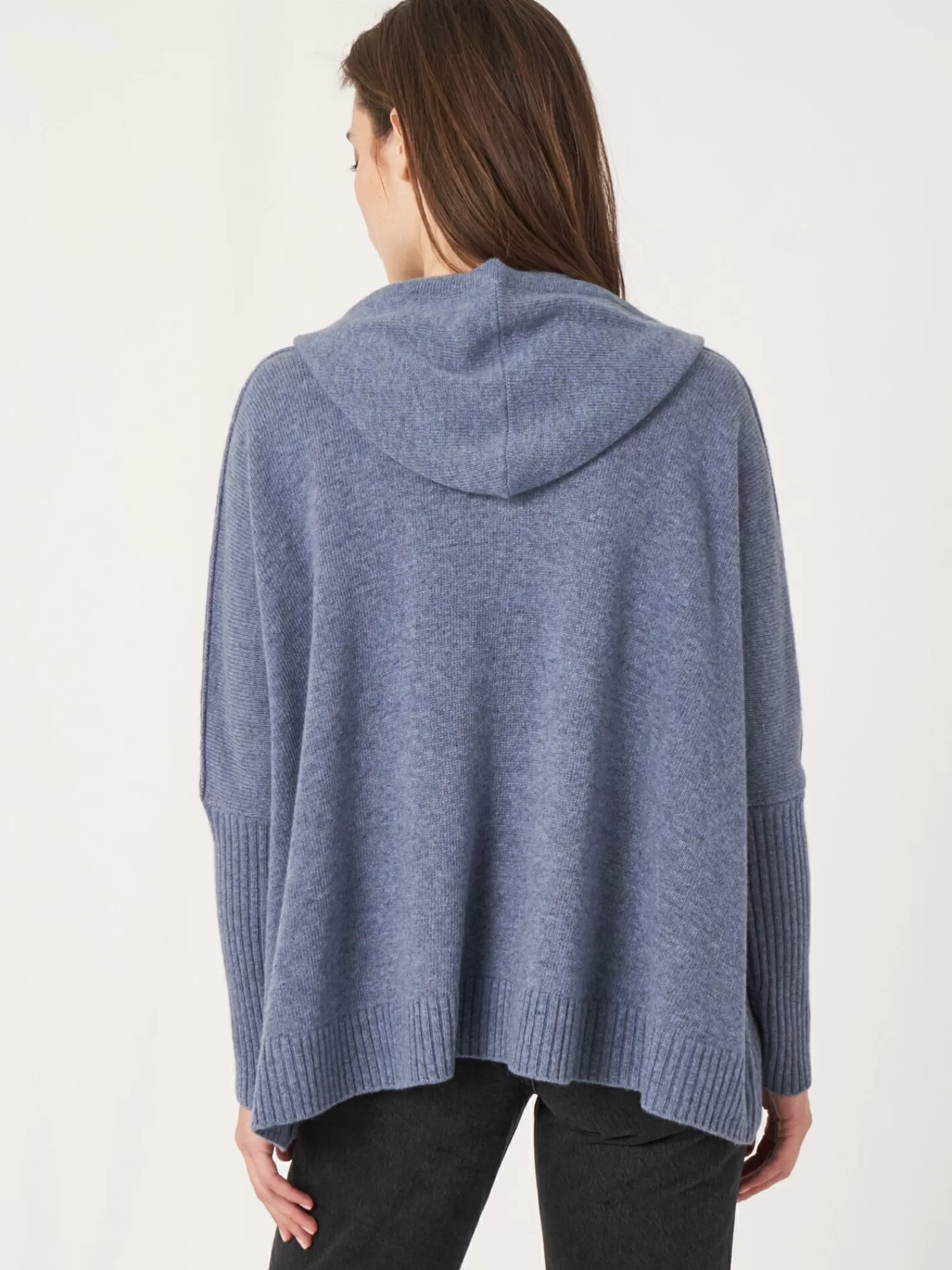 Sale Casual Gebreide Hoodie Met Rits Dames Vesten