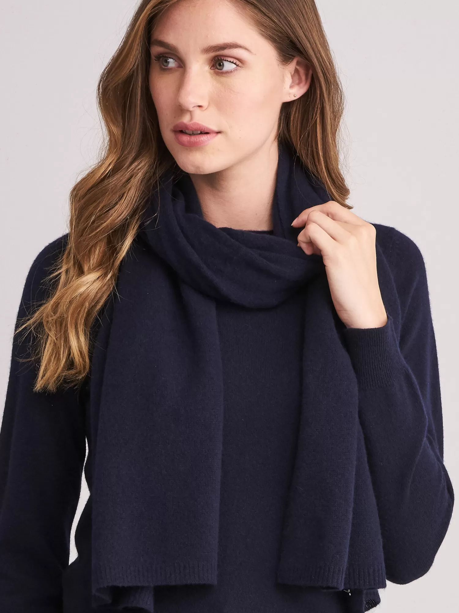 Shop Fijngebreide Organisch Cashmere Sjaal Dames Sjaals