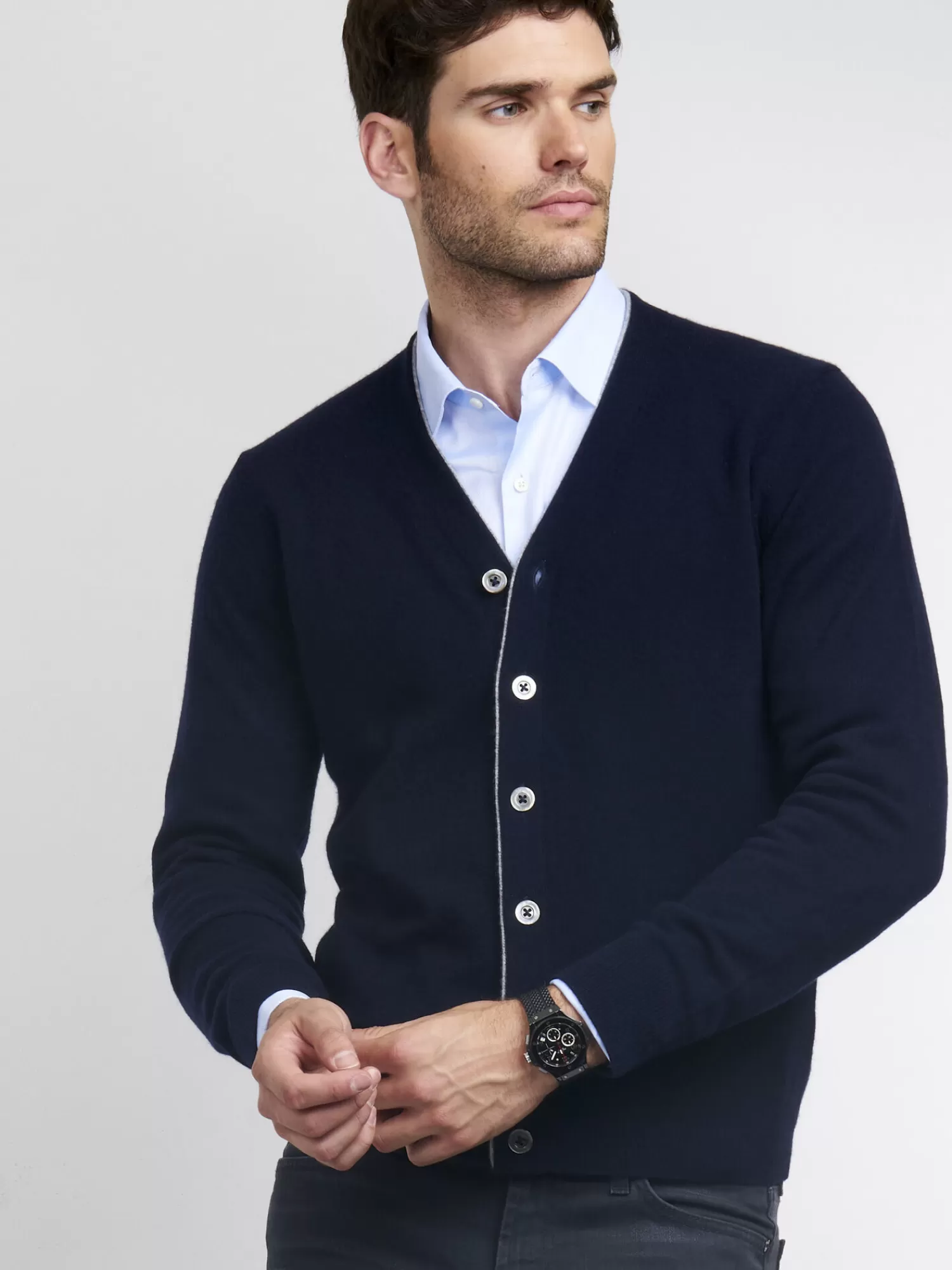 Online Heren-Vest Met V-Hals Van Cashmere Heren Vesten