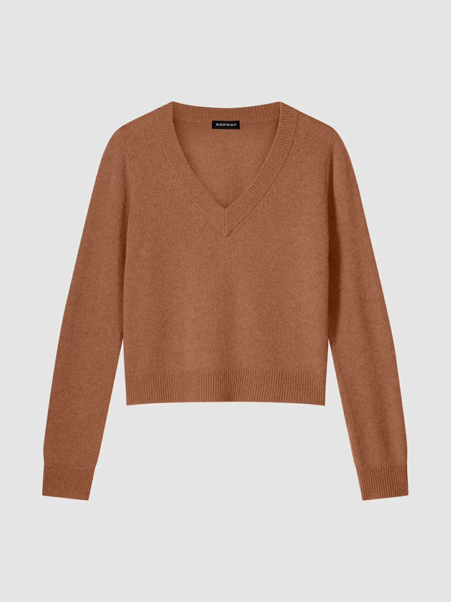 New Korte Cashmere Sweater Met V-Hals Dames Truien