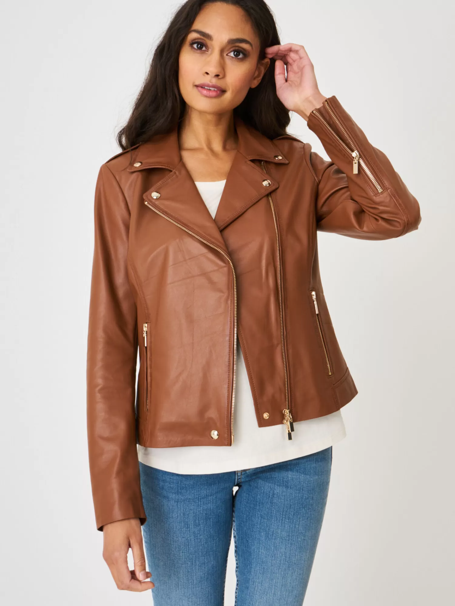 Shop Leren Biker Jas Dames Jassen & Blazers