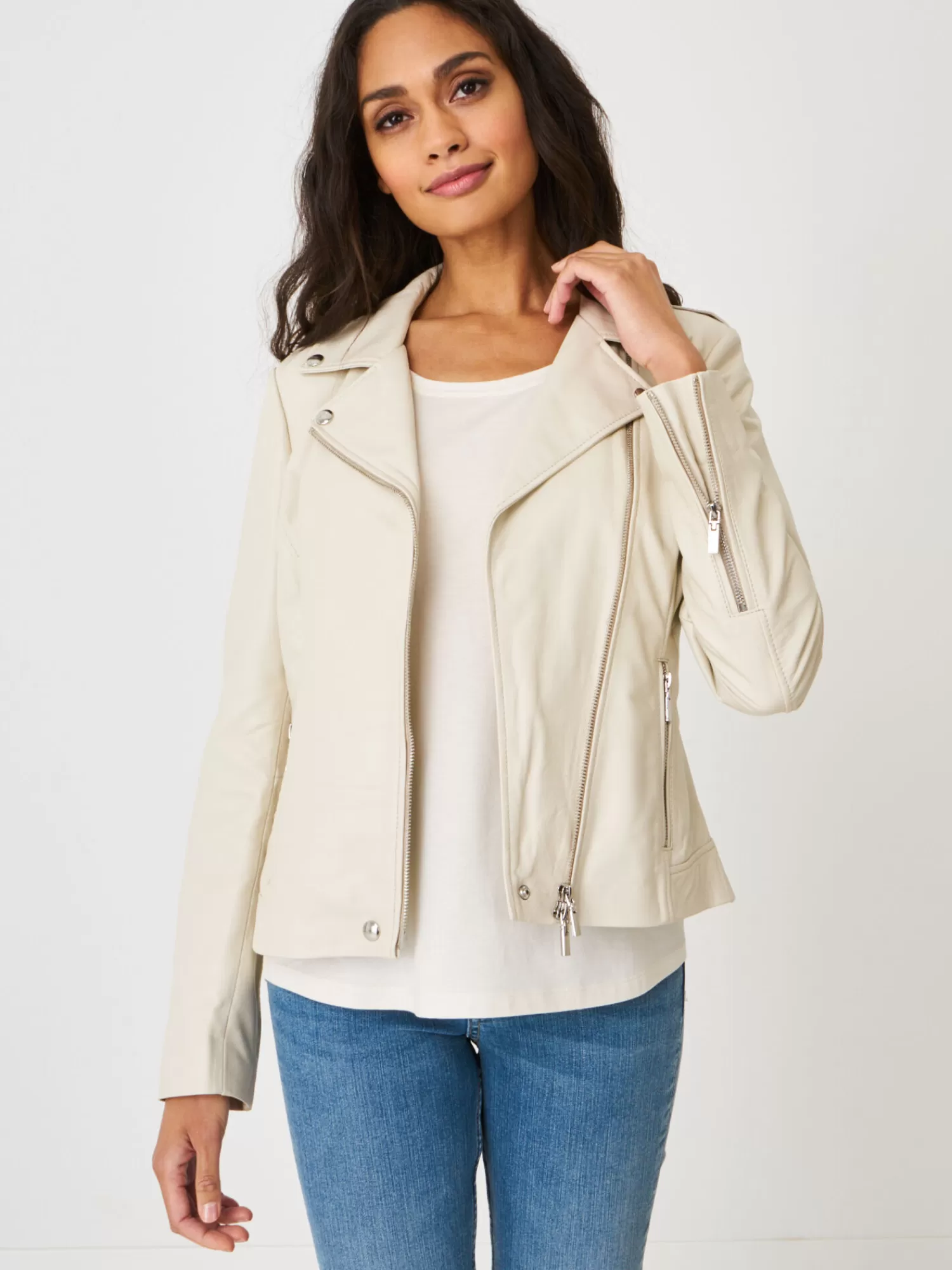 Cheap Leren Biker Jas Dames Jassen & Blazers