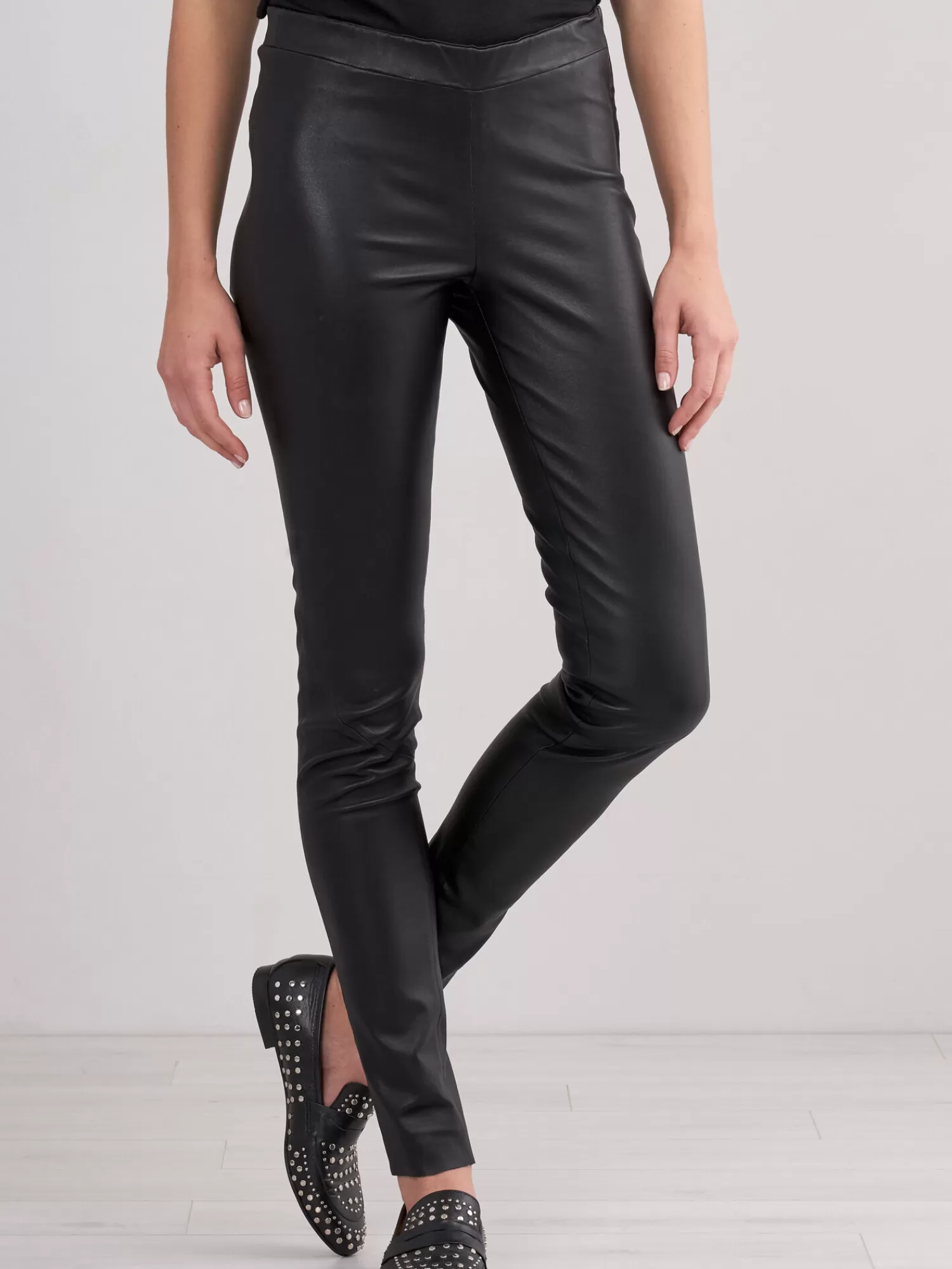 Outlet Leren Legging Dames Broeken