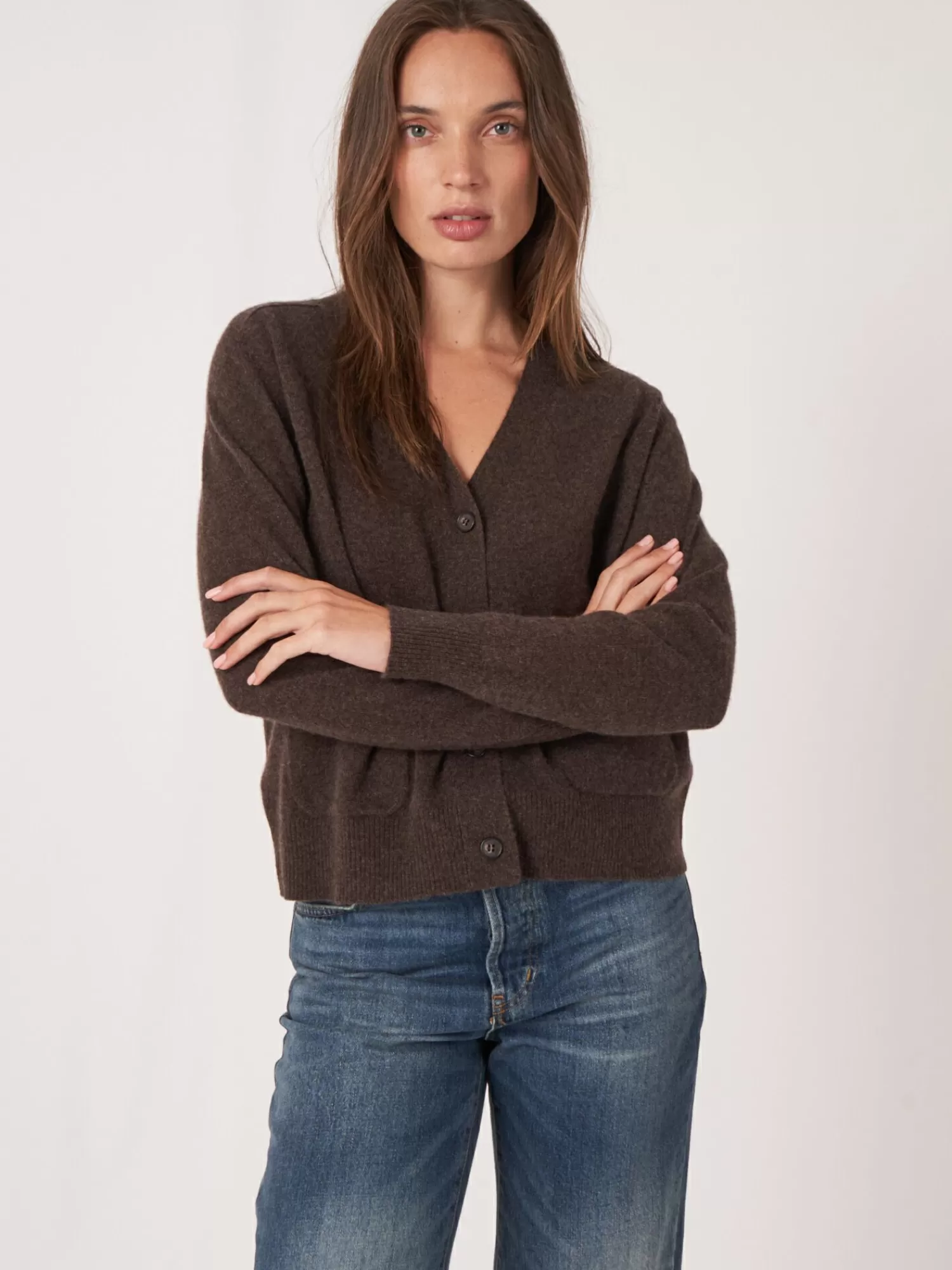 Sale Licht En Zacht Cashmere Vest Met Zakken Dames Vesten