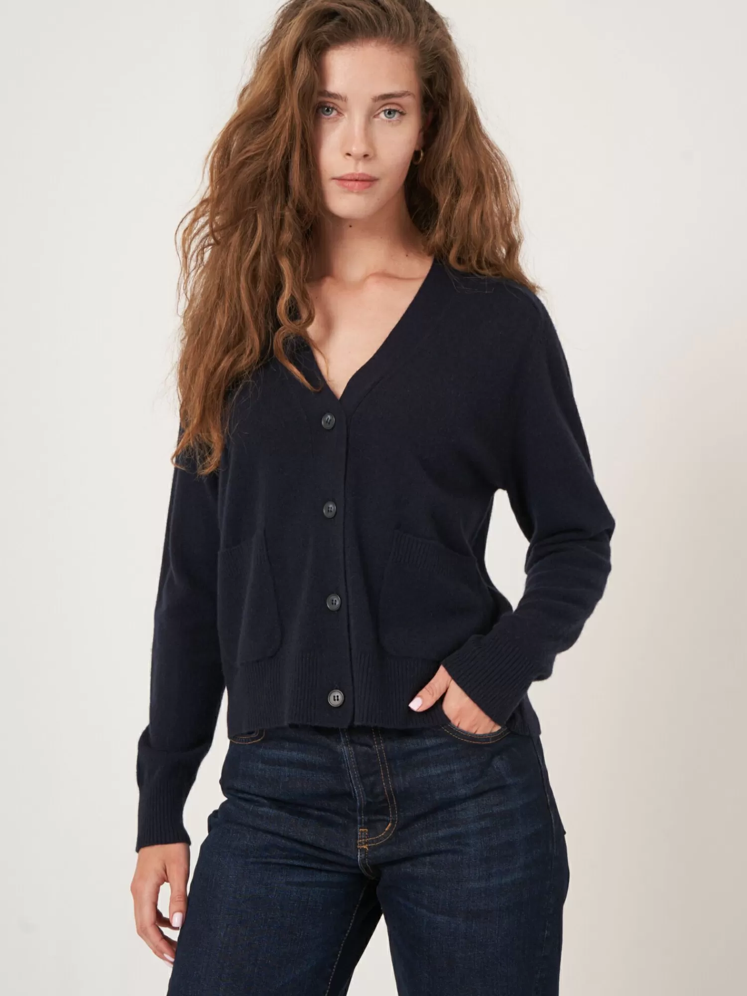 Online Licht En Zacht Cashmere Vest Met Zakken Dames Vesten