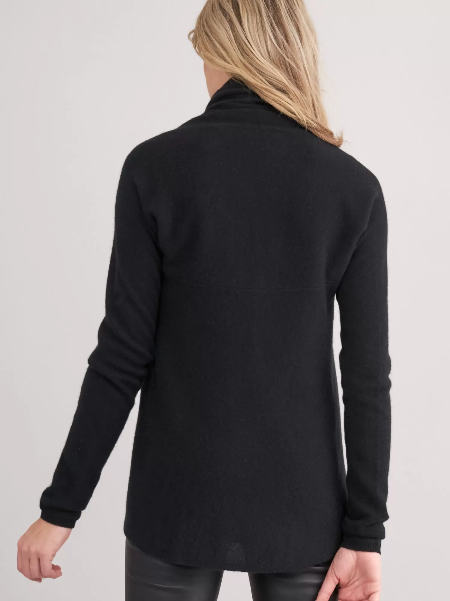 Cheap Open Organisch Cashmere Vest Met Sjaalkraag Dames Vesten