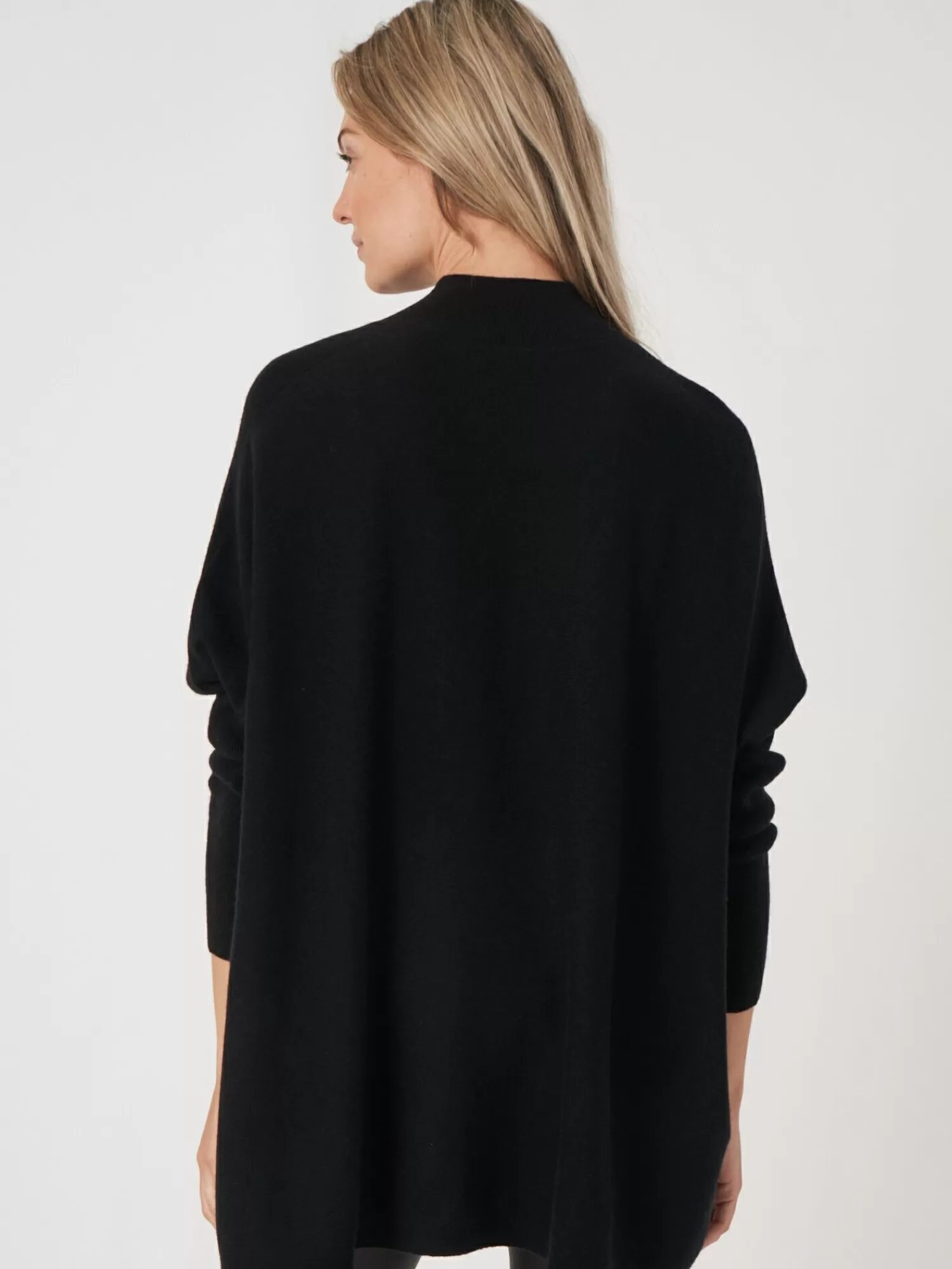 Flash Sale Oversized Fijn Gebreide Poncho Trui Van Cashmere-Mix Dames Truien