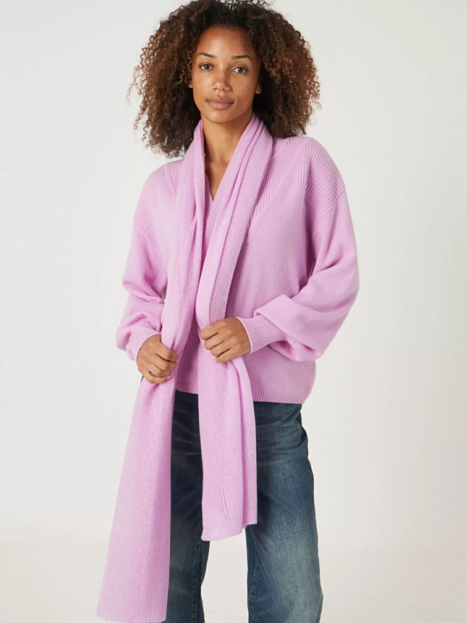 Flash Sale Oversized Sjaal Met Ribdetails Dames Sjaals