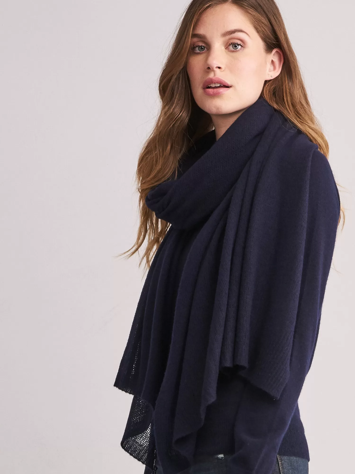 Discount Oversized Sjaal Met Ribdetails Dames Sjaals