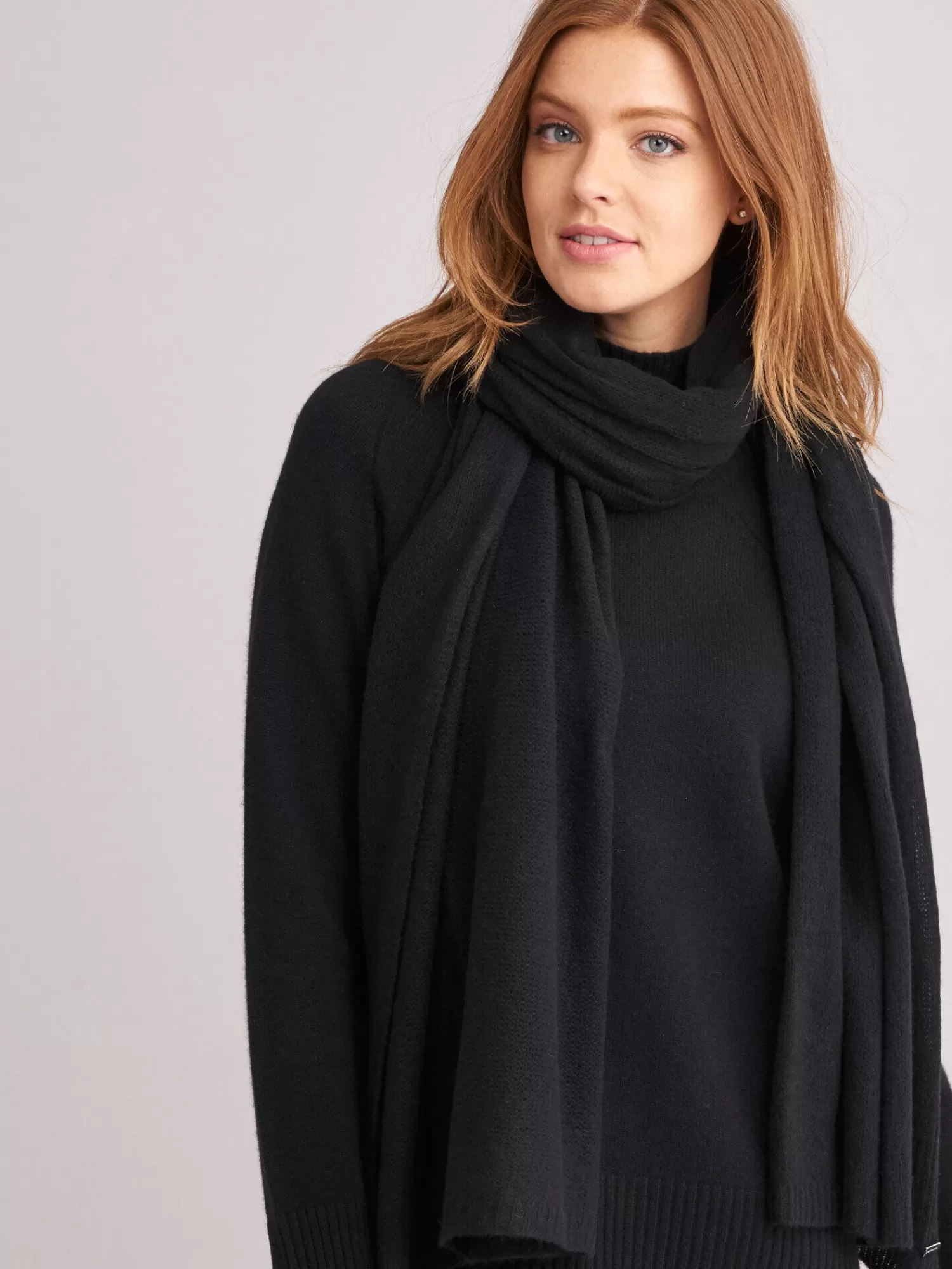 Sale Oversized Sjaal Met Ribdetails Dames Sjaals