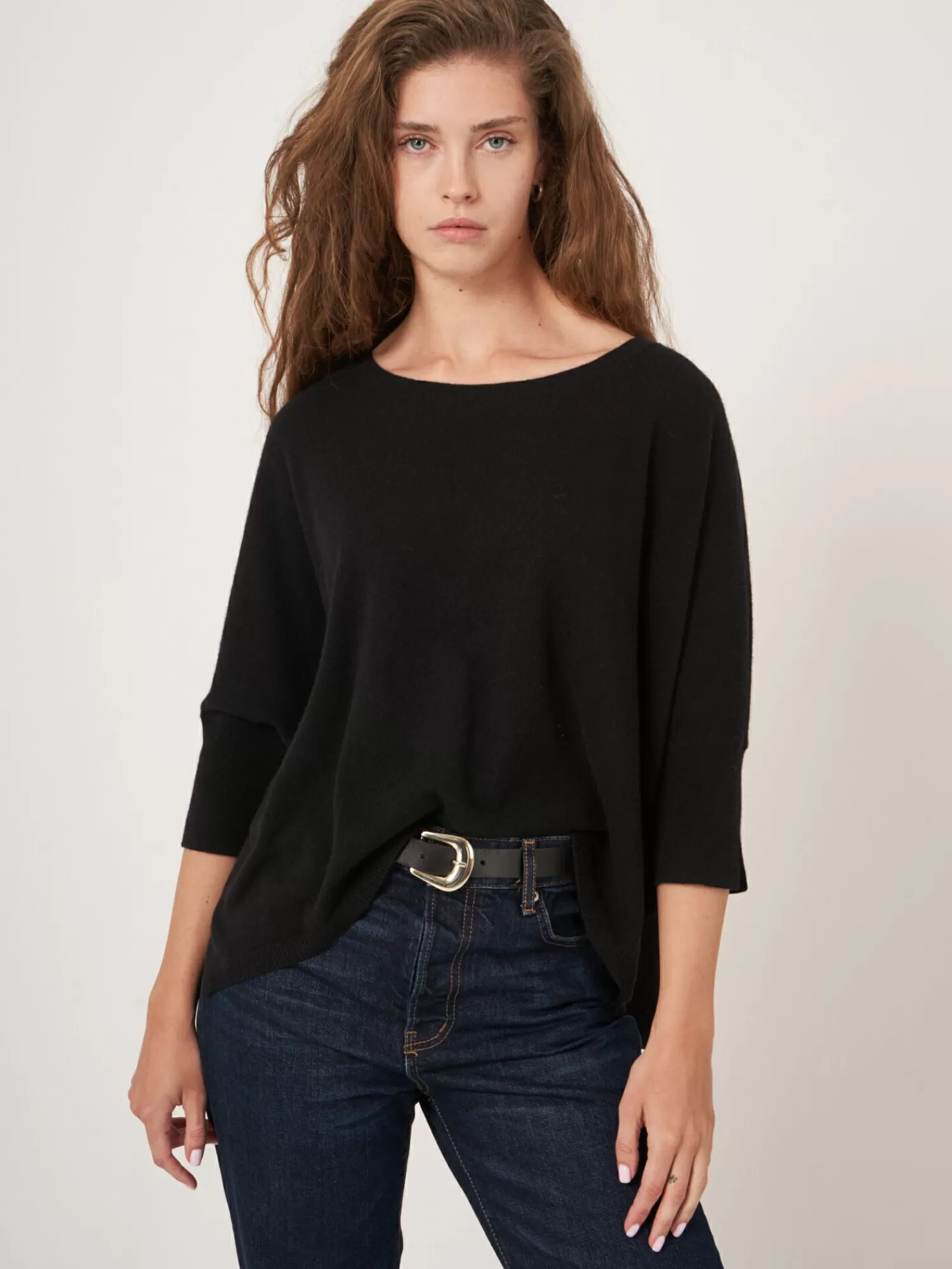 Outlet Oversized Trui Van Biologisch Cashmere Dames Truien