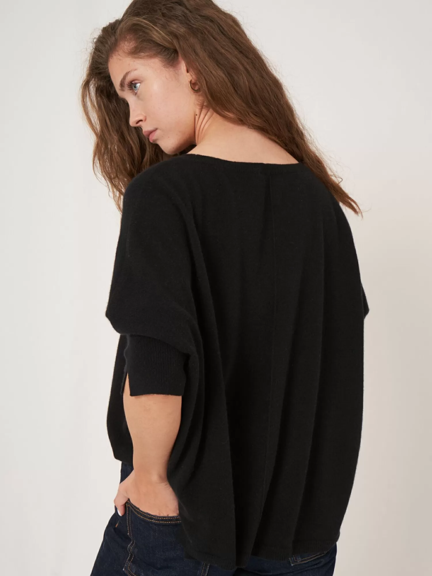 Outlet Oversized Trui Van Biologisch Cashmere Dames Truien