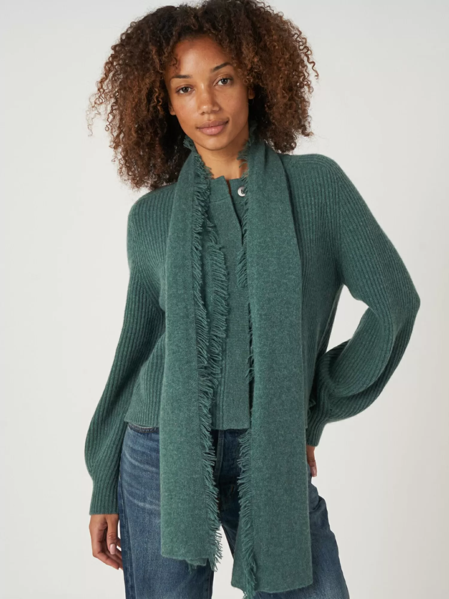 Cheap Sjaal Met Franjes Van Biologisch Cashmere Dames Sjaals