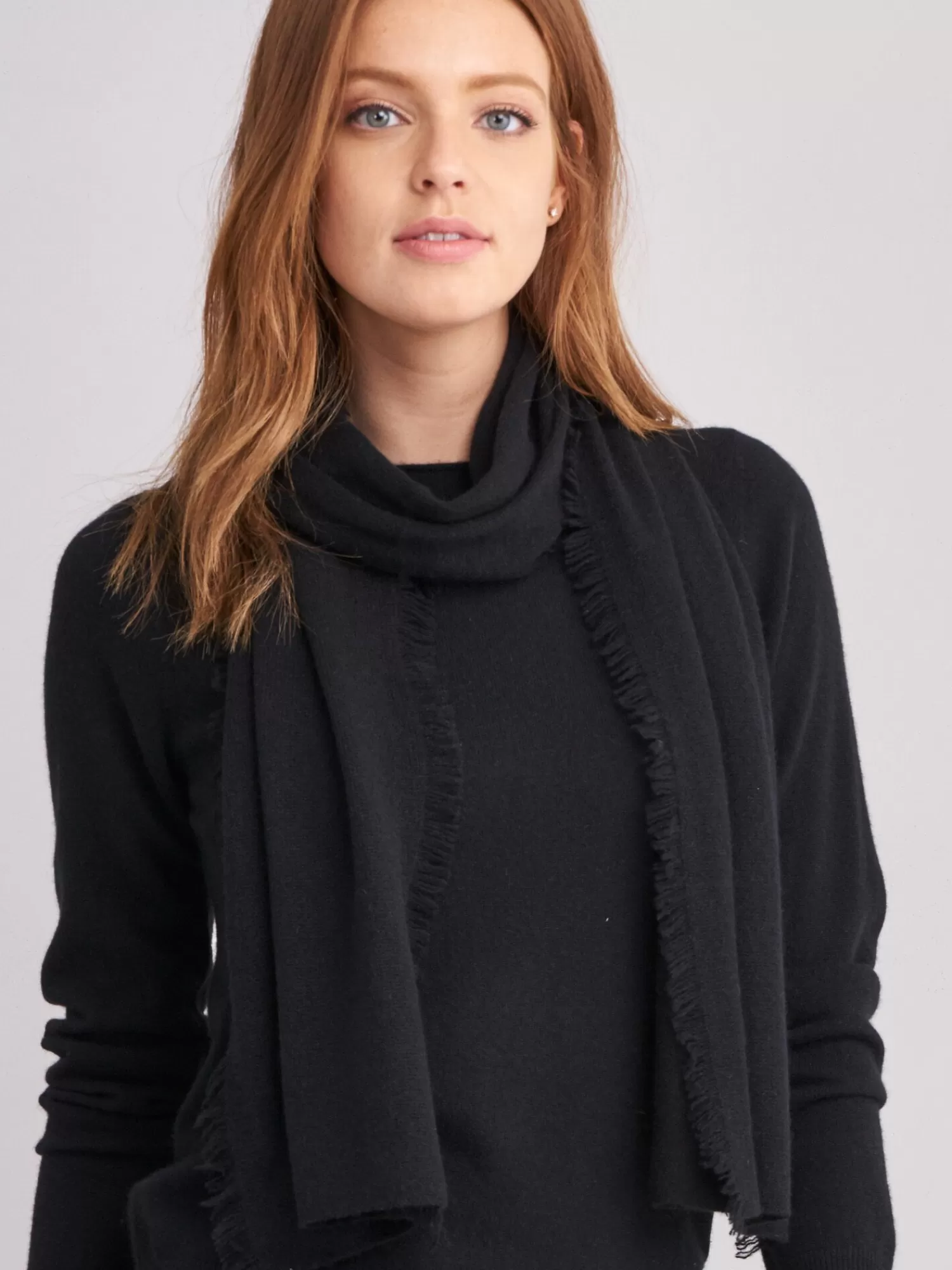 Discount Sjaal Met Franjes Van Biologisch Cashmere Dames Sjaals