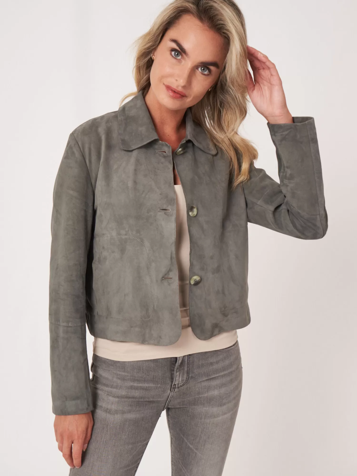 Cheap Suede Jasje Met Knopen Dames Jassen & Blazers