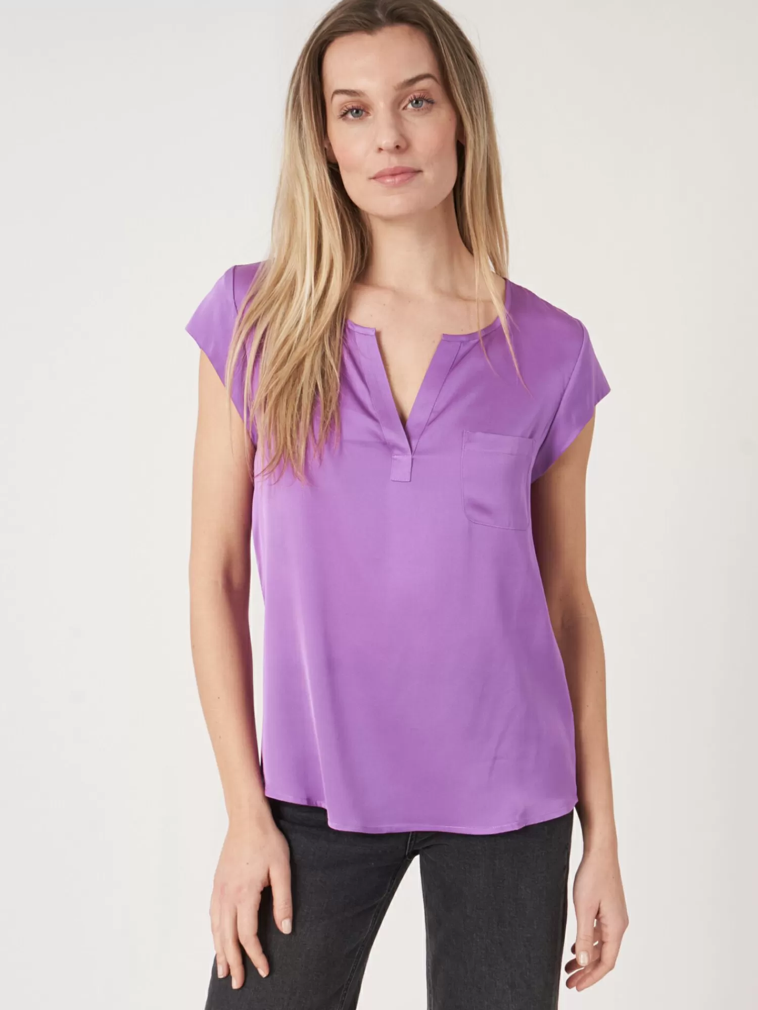 Clearance Top Met Borstzakje Dames Blouses