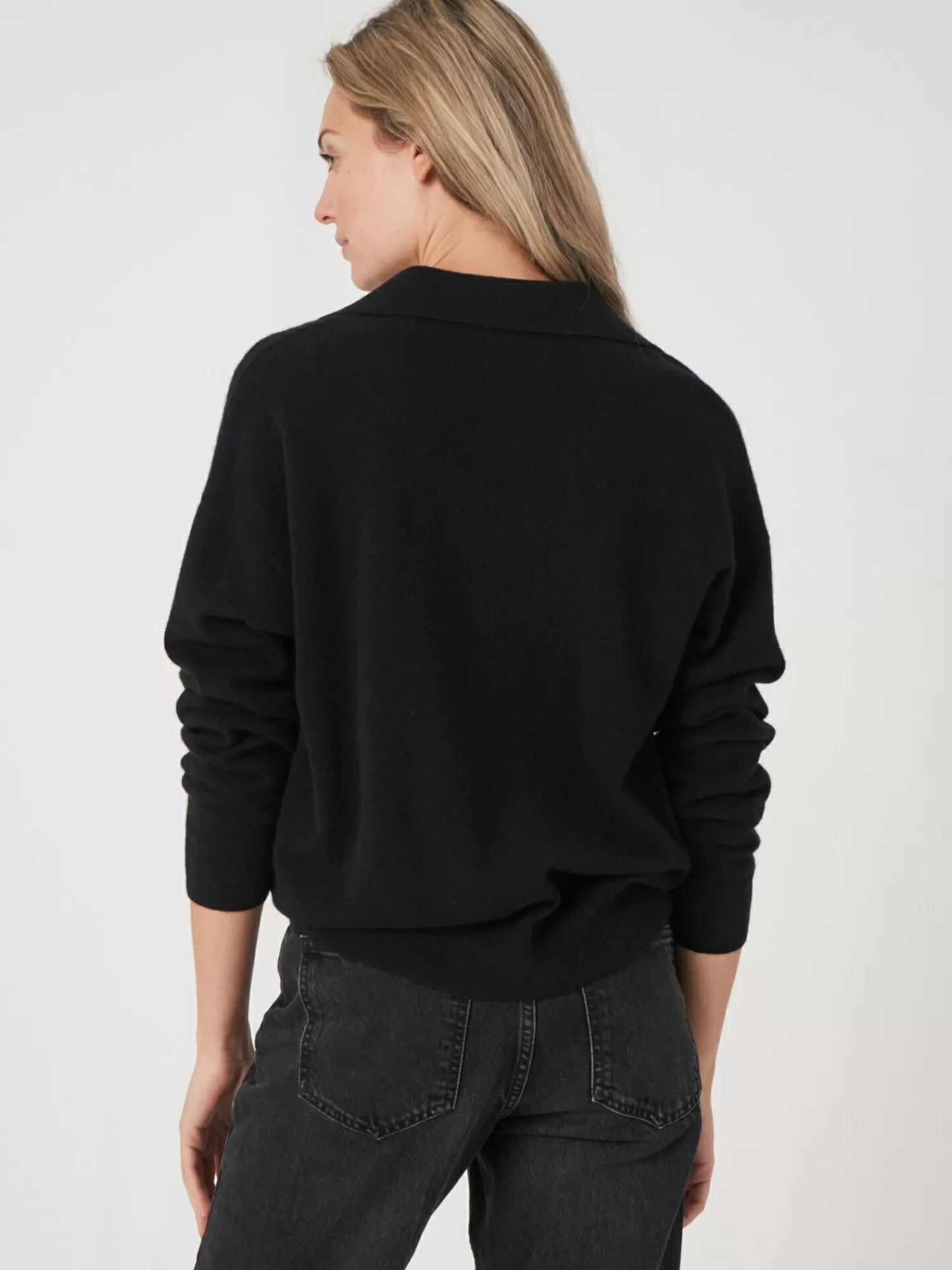 Online Trui Met Polokraag Van Biologisch Cashmere Dames Truien