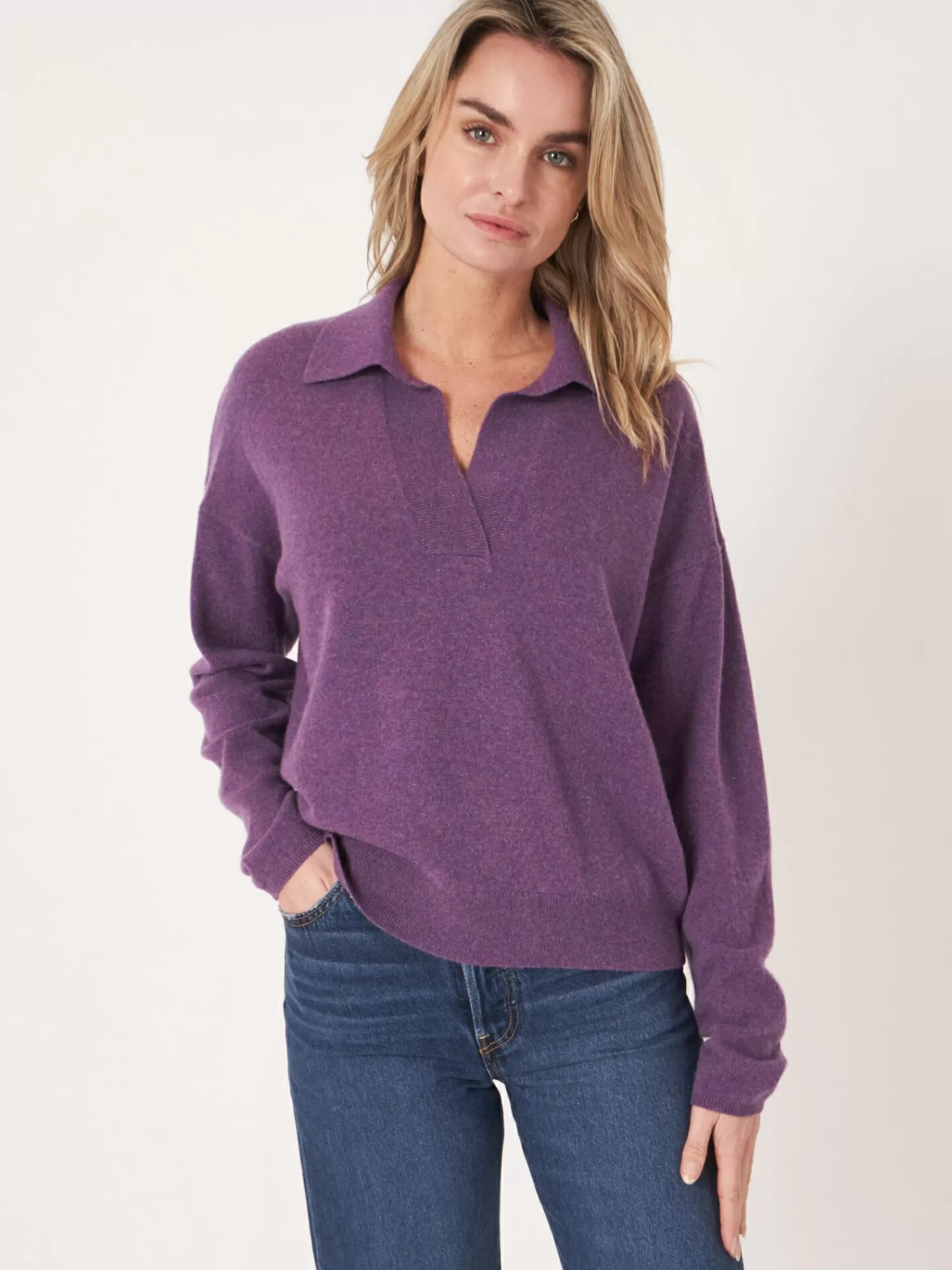 Flash Sale Trui Met Polokraag Van Biologisch Cashmere Dames Truien