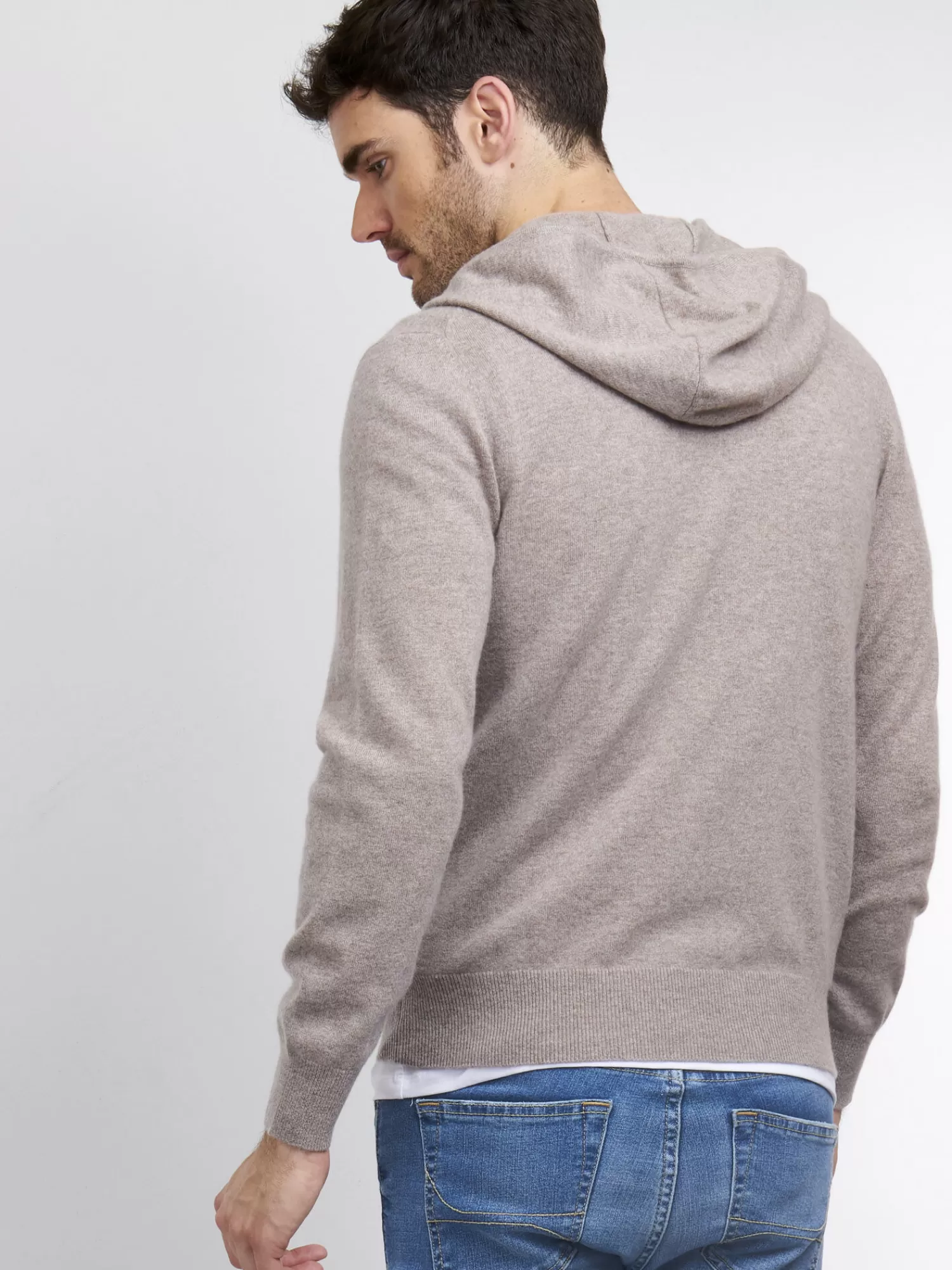 Fashion Zip-Hoodie Van Cashmere Heren Vesten